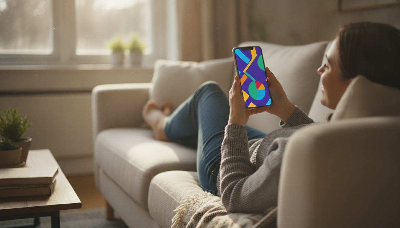 A person comparing insurance quote options on a smartphone at home