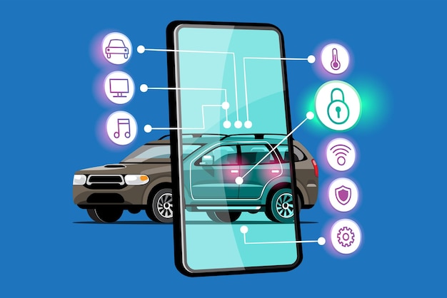 Free vector internet of things iot smart connection and control device in network of industry and resident anywhere anytime anybody and any business with internet it technology for futuristic of the world
