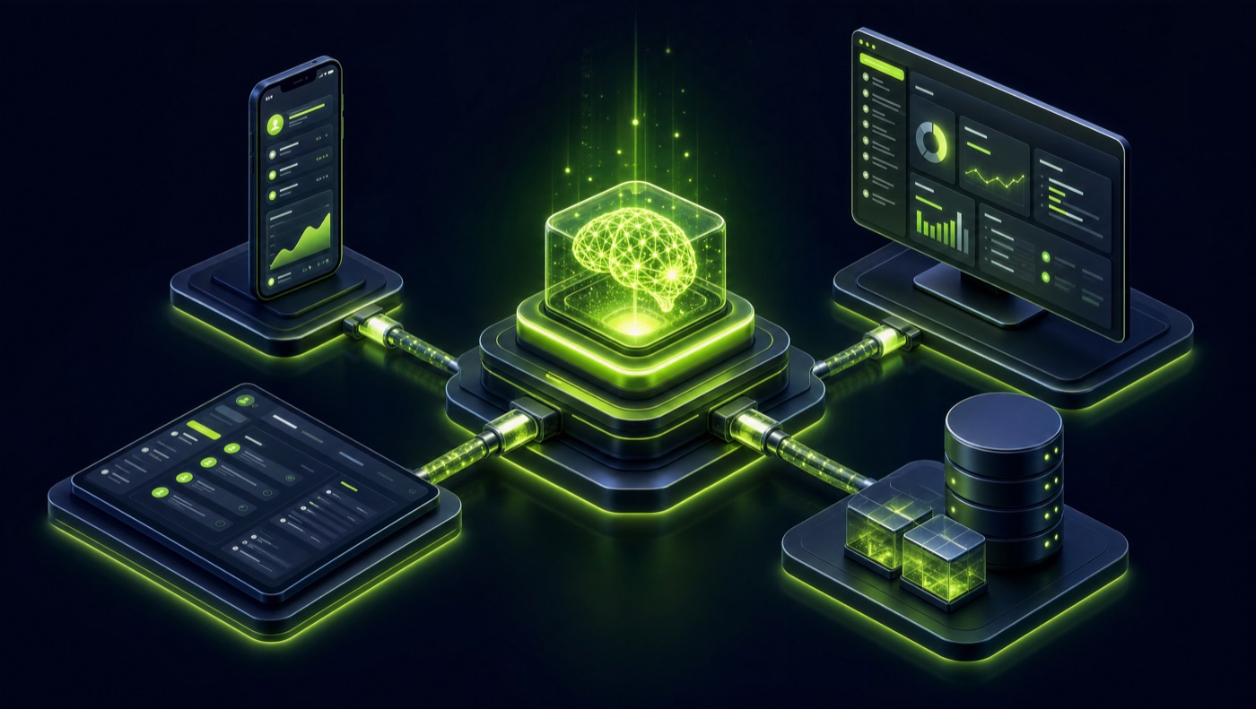 AI integration into mobile, web, CRM and ERP systems