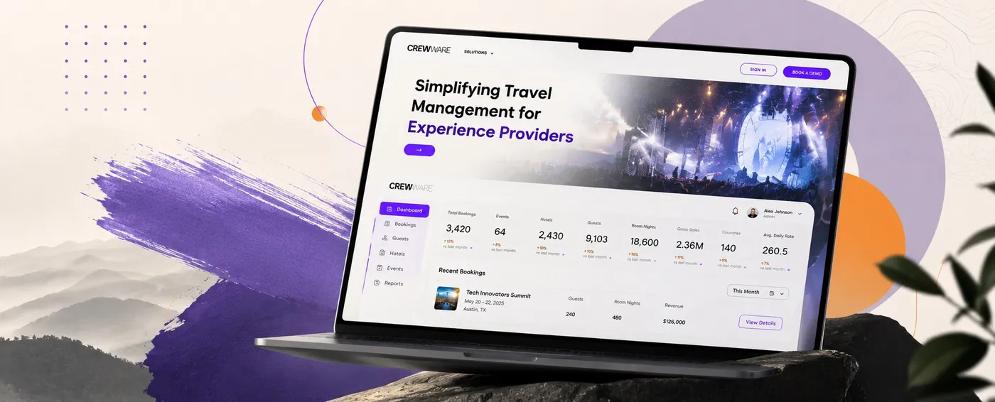 Placeholder UI mockup of a travel logistics coordination screen
