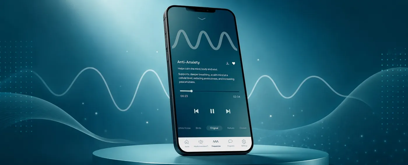 Placeholder UI mockup of a personalized wellness program mobile screen