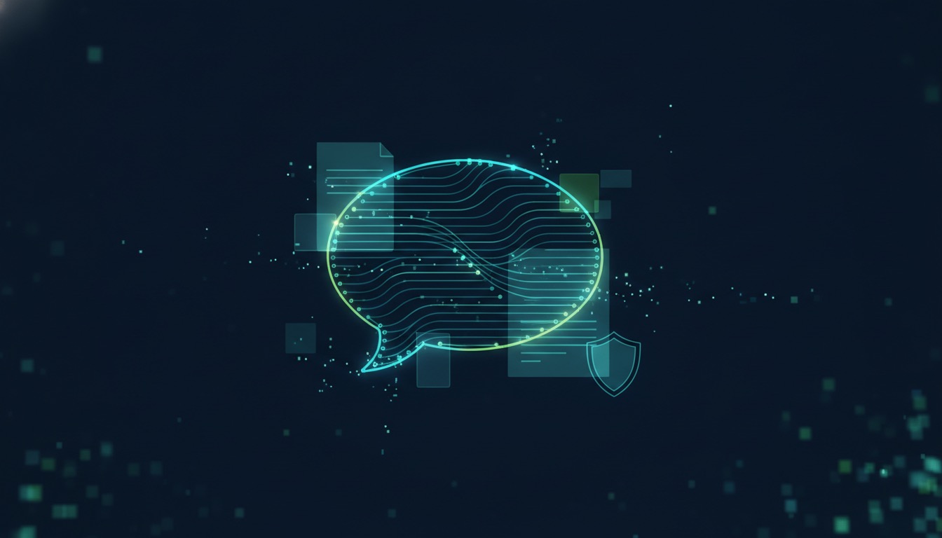 Placeholder abstract visual representing AI chatbots in the insurance industry