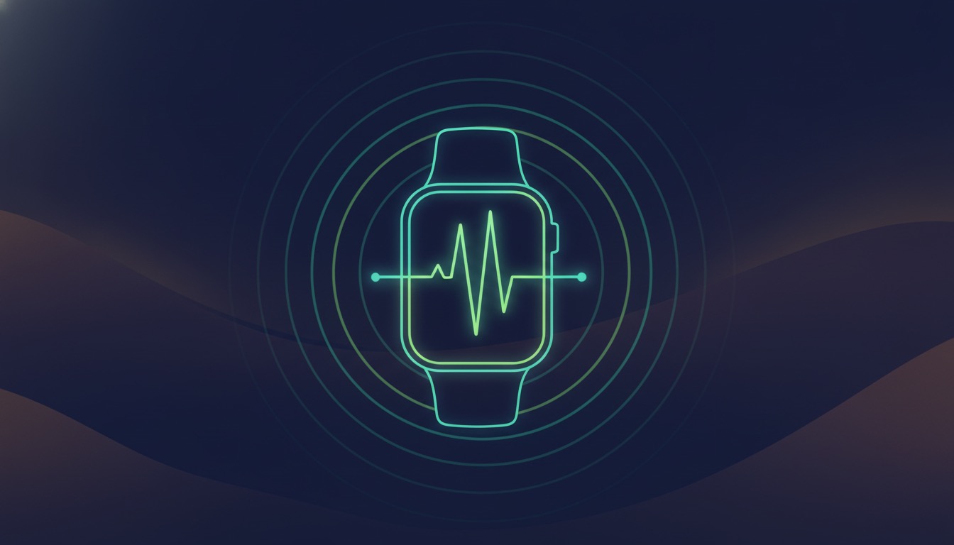Placeholder abstract visual representing wearable fitness app development