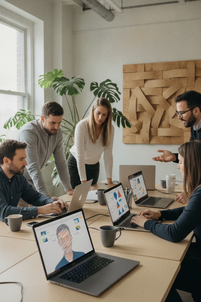 Dedicated development teams — team collaboration visualization