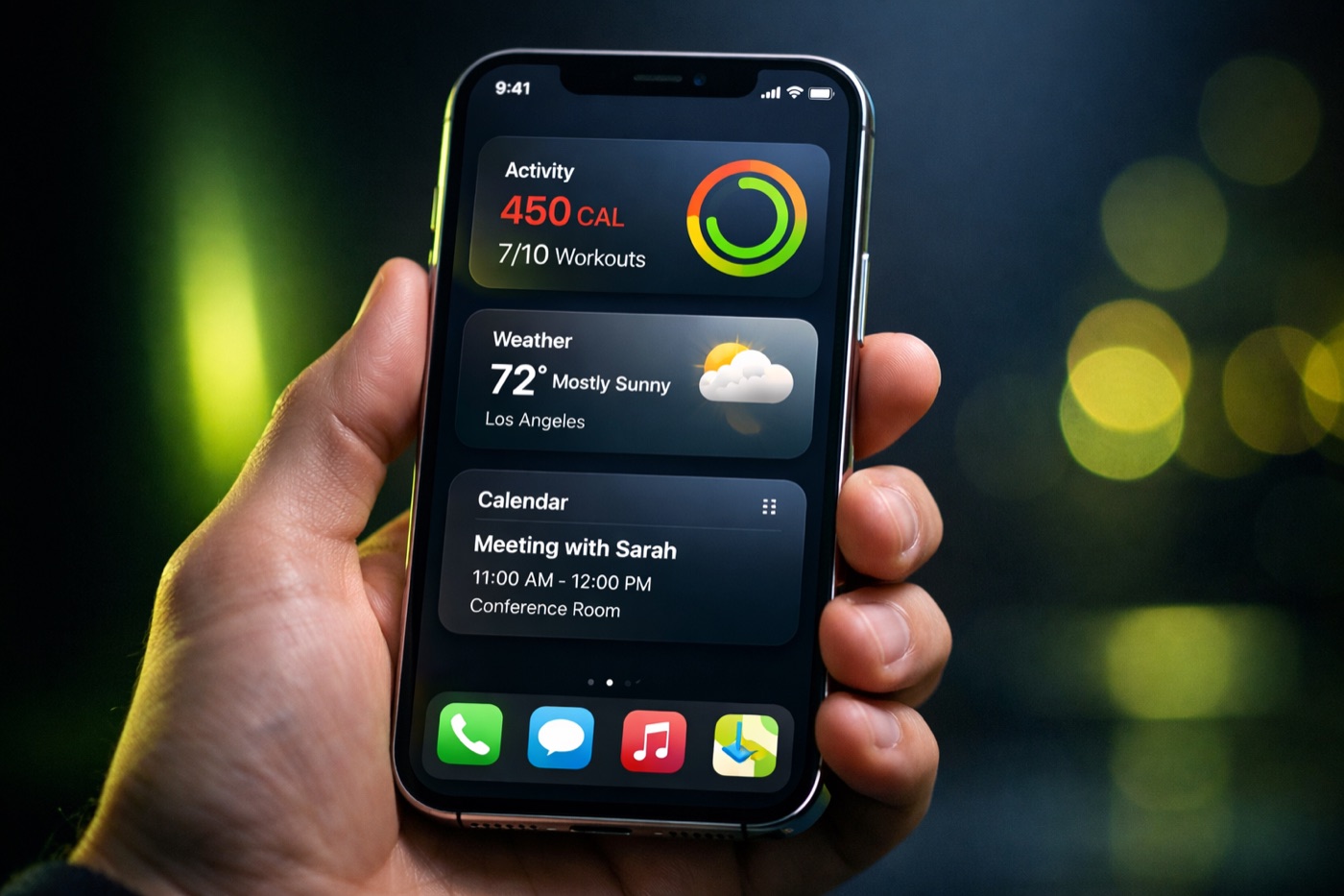 iOS app development company โ native app interface on iPhone