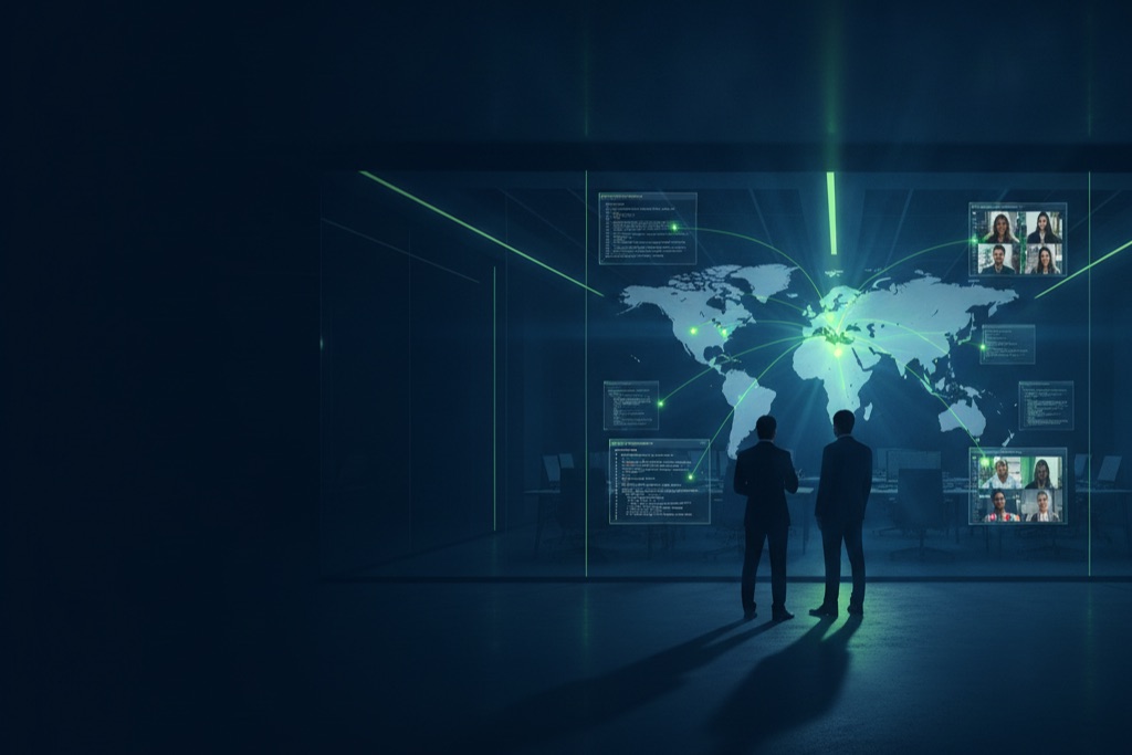 Software development outsourcing services: global engineering teams connected across regions