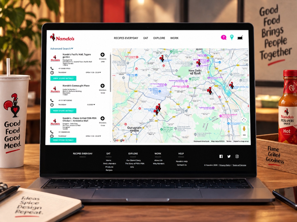 Mockup — Interactive Store Locator